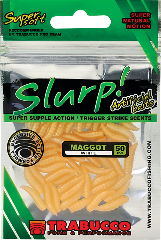 Силіконовий "опариш", личинка мухи TRABUCCO Slurp Maggots