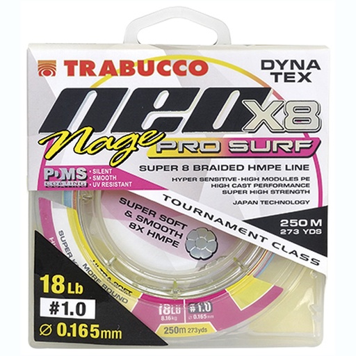 [054-14-010] Плетений шнур Trabucco DYNA TEX NEO X8 nage pro surf 250м