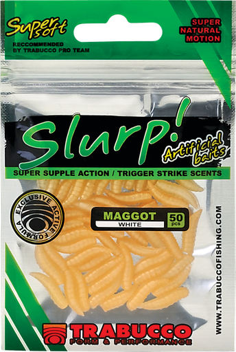 [182-00-050] Силіконовий "опариш", личинка мухи TRABUCCO Slurp Maggots