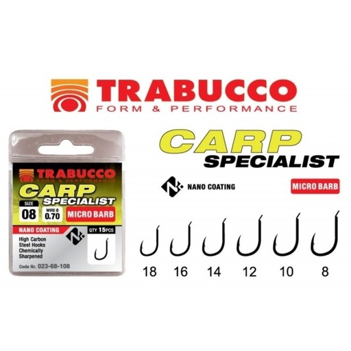 Гачки Trabucco Carp Specialist Micro Barb