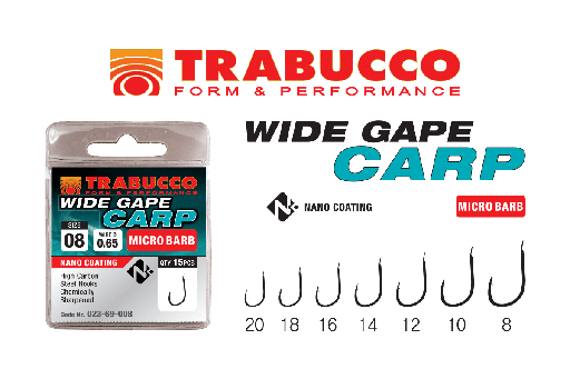 Гачки Trabucco Wide Gape Carp (15 шт.)