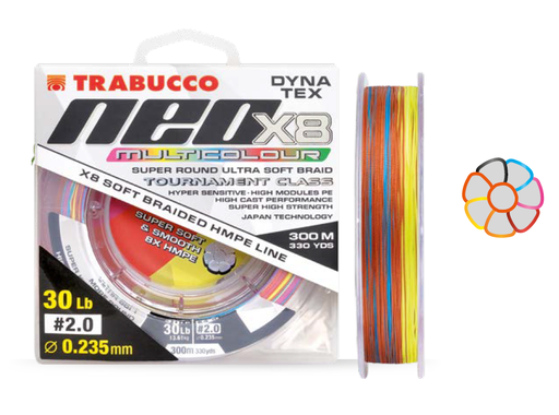 [054-13-400] Плетений шнур Trabucco DYNA TEX NEO X8 MULTICOLOUR